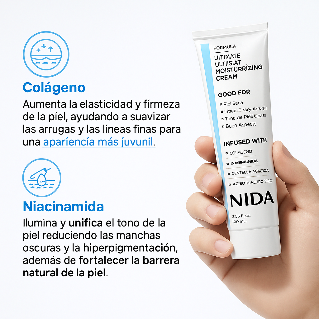 COMPRA UNO Y LLÉVATE OTRO GRATIS🎁Crema Hidratante Avanzada con Colágeno y Ácido Hialurónico —