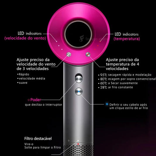 Secador Supersónico Profesional 5 en 1