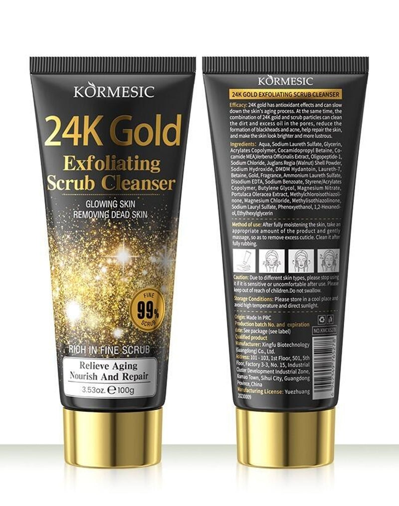 Limpiador Facial Exfoliante 24K – Belleza que se nota desde el primer uso