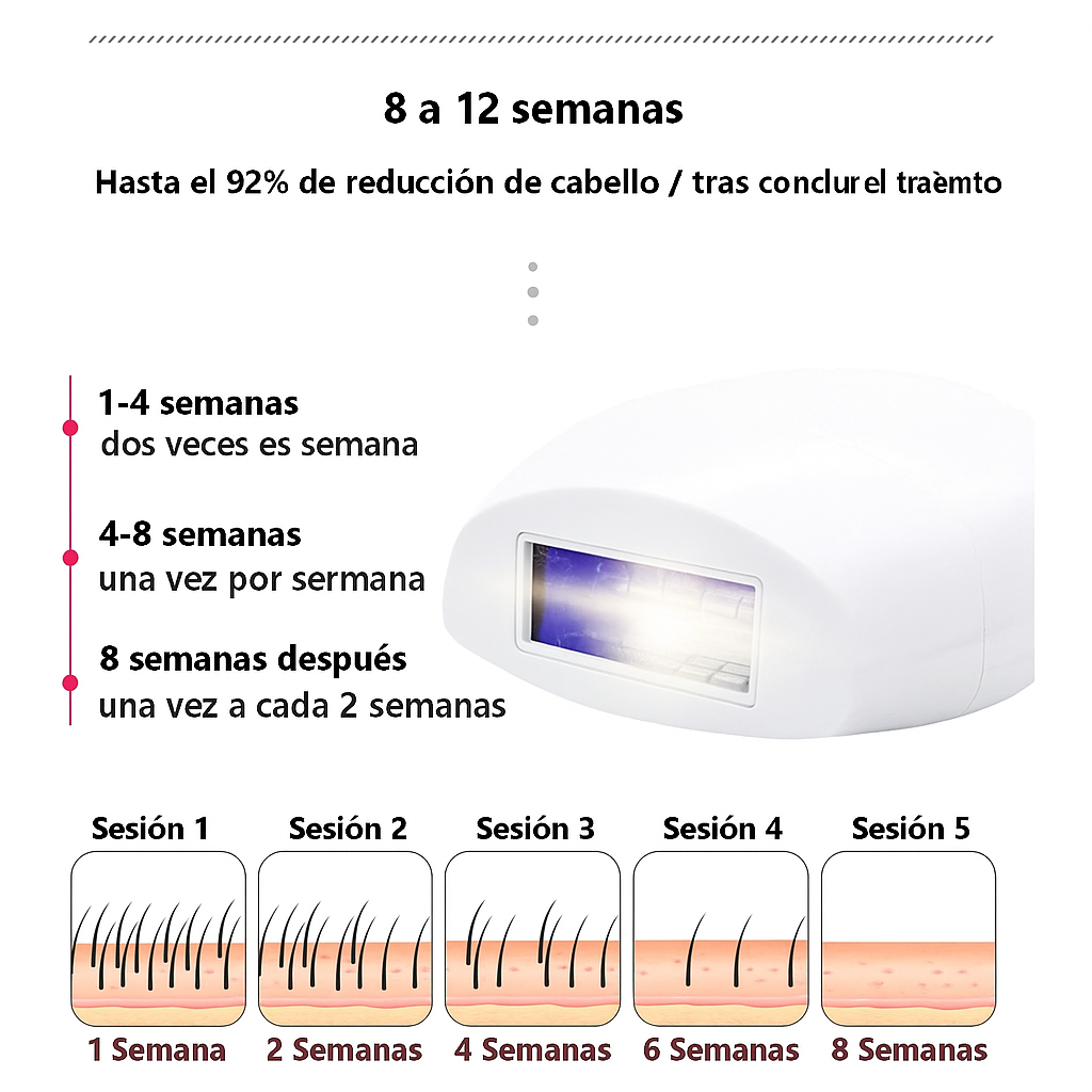 Depiladora Láser IPL + Exfoliante GRATIS – Combo Piel Perfecta