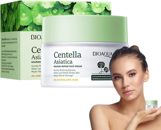 Crema Facial Hidratante con Centella Asiática – Repara e Hidrata Profundamente (50g)